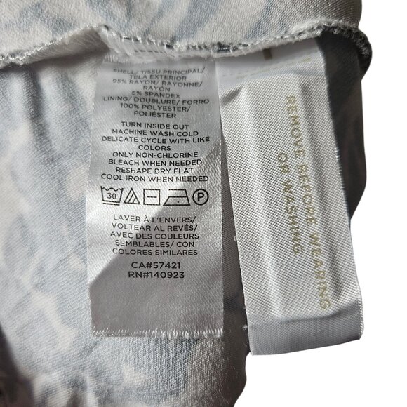 Black & White Floral Sleeveless Maxi Dress By Loft Petites Size LP Polyester Ble - Picture 6 of 6